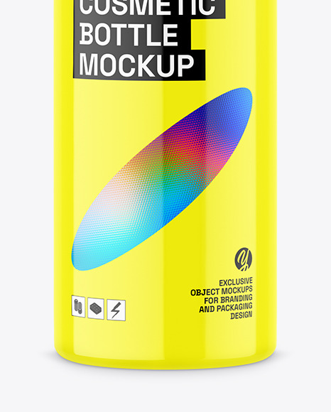 Glossy Pump Bottle Mockup