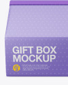 Paper Gift Box Mockup