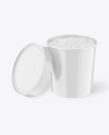 Glossy Ice Cream Cup Mockup