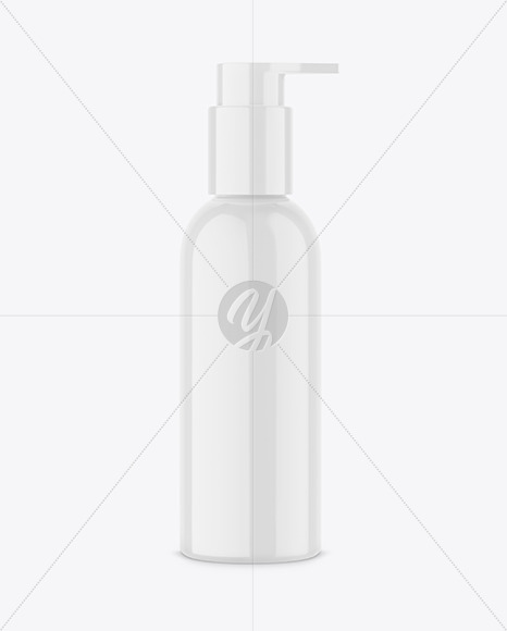 Glossy Pump Bottle Mockup