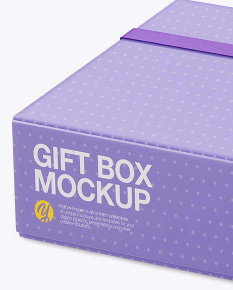 Paper Gift Box Mockup