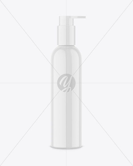 Glossy Pump Bottle Mockup