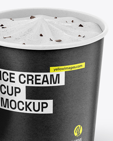 Kraft Ice Cream Cup Mockup