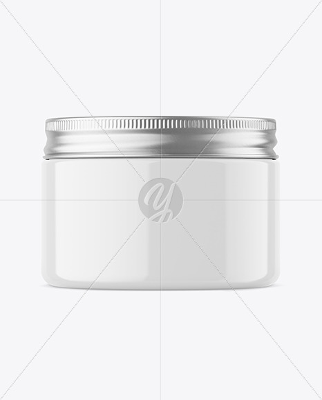 Glossy Cosmetic Jar Mockup