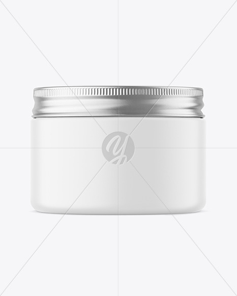 Matte Cosmetic Jar Mockup