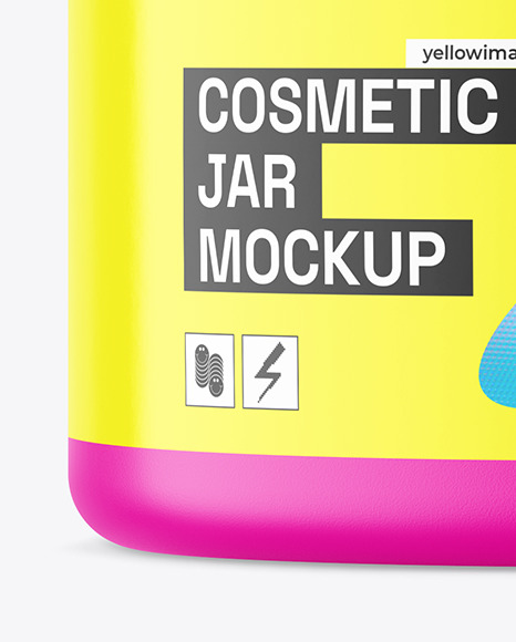 Matte Cosmetic Jar Mockup