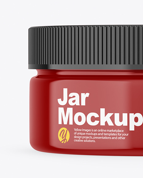 Glossy Jar Mockup