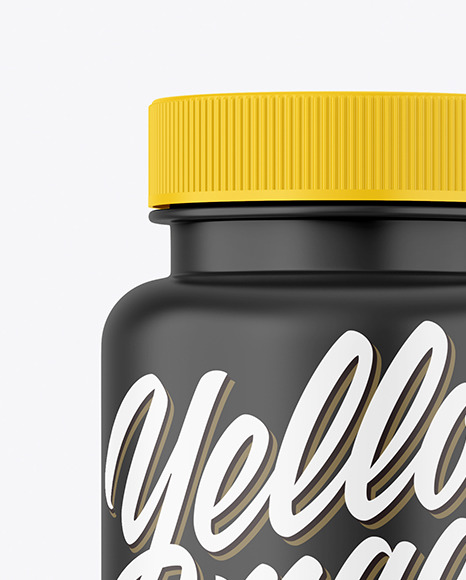 Matte Plastic Bottle & Pills Mockup