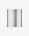 Metallic Tin Can Mockup