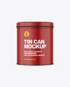 Matte Tin Can Mockup