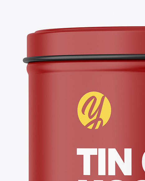 Matte Tin Can Mockup