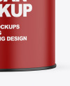 Matte Tin Can Mockup