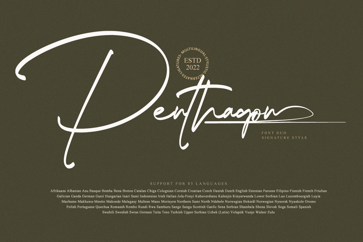 Penthagon Font Duo Penthagon Font Duo