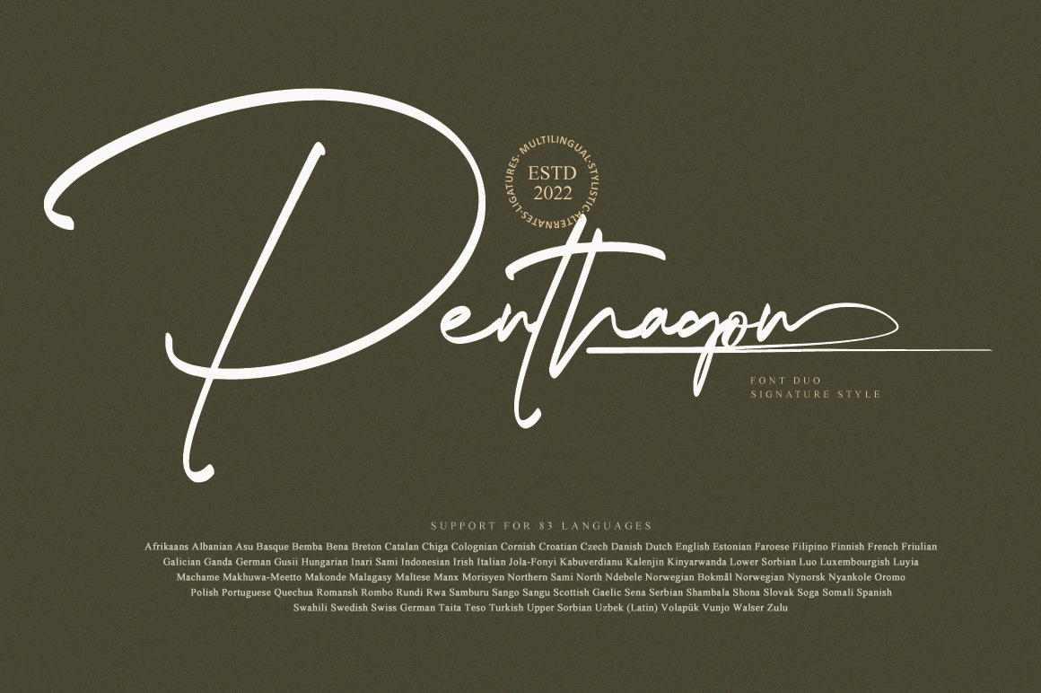 Penthagon Font Duo