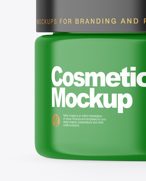 Glossy Cosmetic Jar Mockup