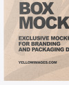 Kraft Paper Box w/ Hang Tab Mockup