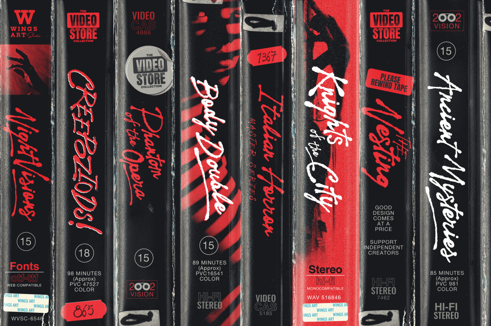 Night Visions: An Unsettling Hand-Drawn Brush Script Font Night Visions: An Unsettling Hand-Drawn Brush Script Font