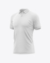 Men's Polo T-Shirt Mockup - Half Side View