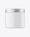 Glossy Cosmetic Jar Mockup