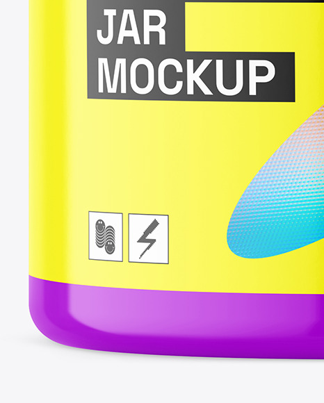 Glossy Cosmetic Jar Mockup