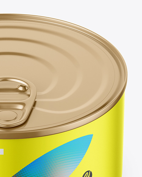 Tin Can w/ Matte Finish Mockup