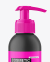 Matte Plastic Bottle with Pump Mockup