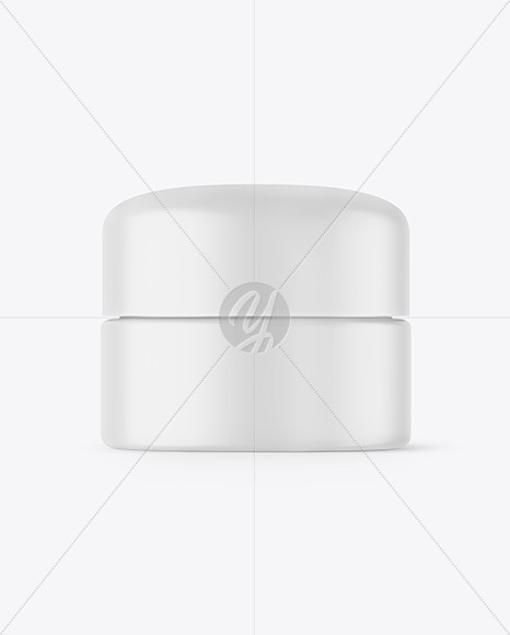 Matte Cosmetic Jar Mockup