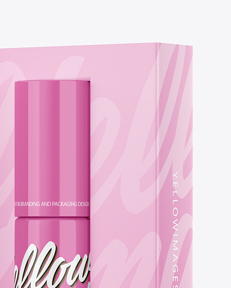 Glossy Cosmetic Bottle Mockup