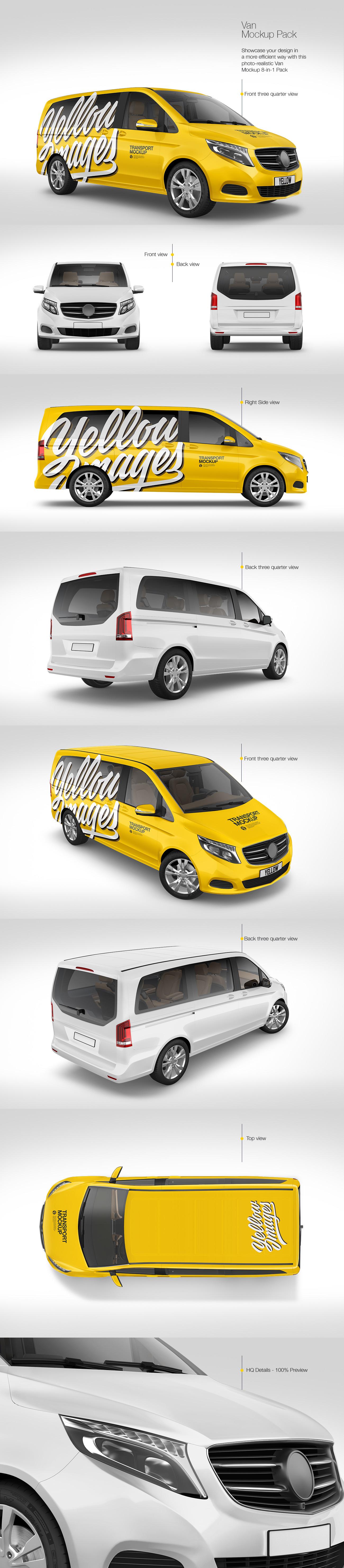 Van Mockup - Pack Van Mockup - Pack