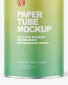 Paper Tube with Plastic Cap Mockup