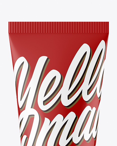 Glossy Cosmetic Tube Mockup Glossy Cosmetic Tube Mockup