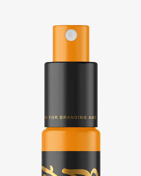 Matte Spray Bottle Mockup