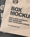 Two Kraft Paper Boxes w Hang Tab Mockup