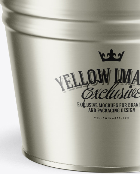 Amber Beer Bottles in a Bucket Mockup