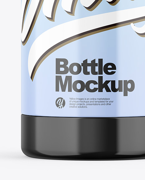 Glossy Bottle Mockup