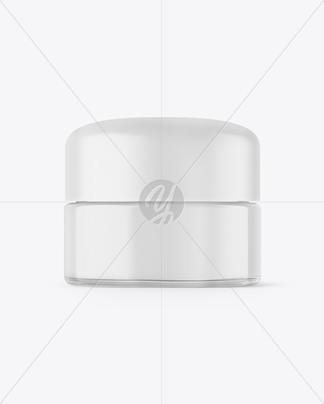 Clear Cosmetic Jar Mockup