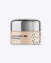 Clear Cosmetic Jar Mockup