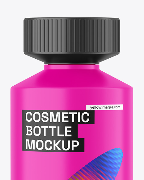 Matte Plastic Bottle Mockup