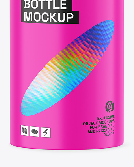Matte Plastic Bottle Mockup