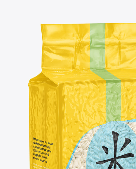 Vacuum Bag with Rice Mockup