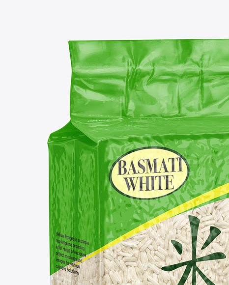 Vacuum Bag with Rice Mockup