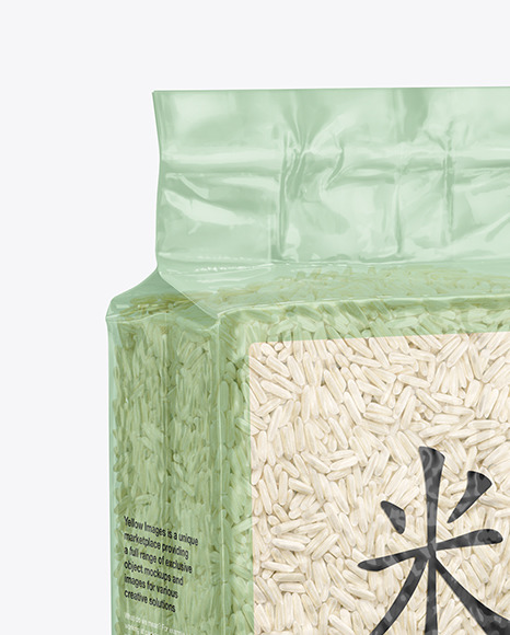 Vacuum Bag with Rice Mockup