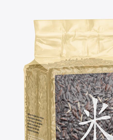 Vacuum Bag with Rice Mockup