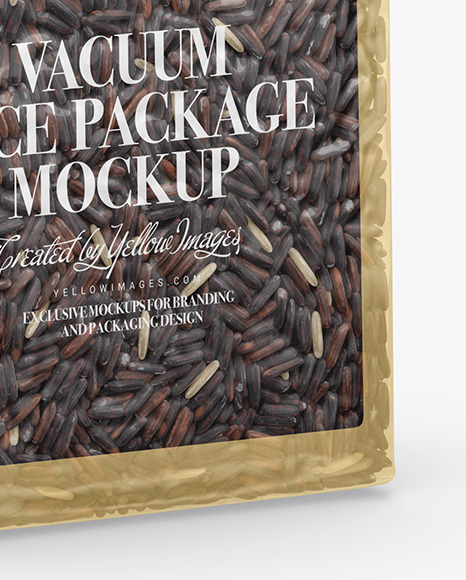 Vacuum Bag with Rice Mockup