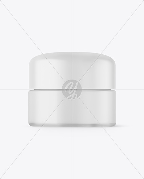 Frosted Clear Cosmetic Jar Mockup