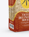 Vacuum Bag with Rice Mockup