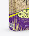 Vacuum Bag with Rice Mockup