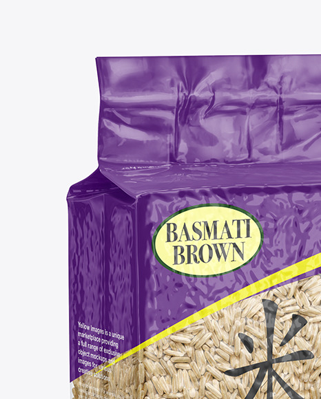 Vacuum Bag with Rice Mockup