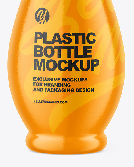 Glossy Plastic Bottle W/ Dispenser Mockup