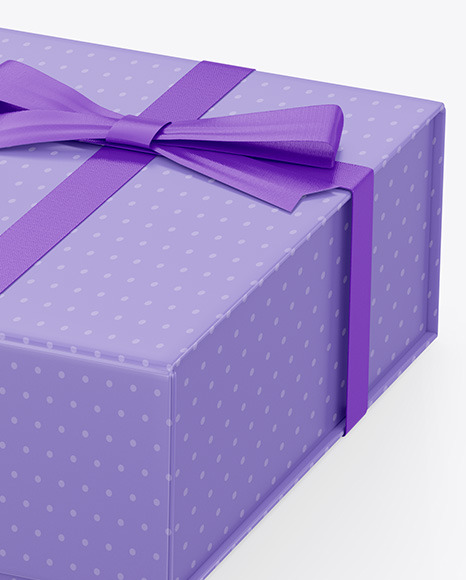 Paper Gift Box w/ Giftcard Mockup